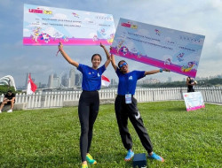 Dua pelari putri Indonesia meraih podium dalam ajang Puncak Lazada Run 2023 di Singapura