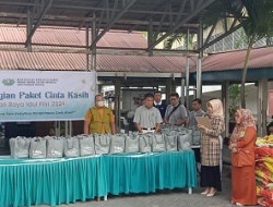 Polsek Sukajadi Pekanbaru Bagikan 118 Paket Sembako kepada Karyawan Rumah Sakit Islam Ibnusina